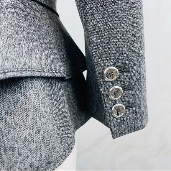 White House Black Market tailored jacket flare hips Size 6 - Picture 5 of 13